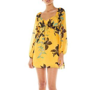 Talulah Daylily Mini Dress Long Sleeve Short NWT